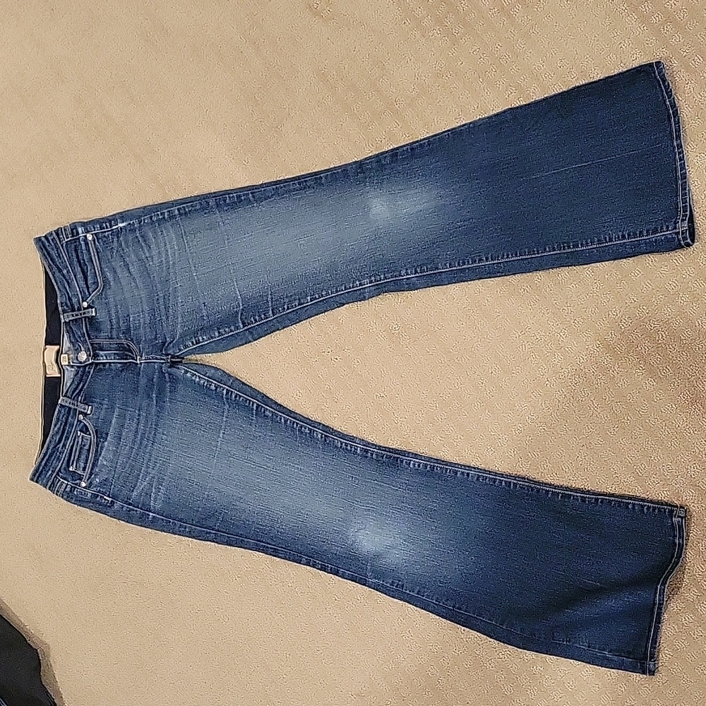 Paige jeans, low rise boot cut, size 28